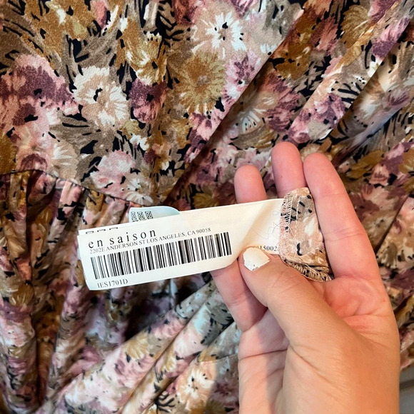 NWT En Saison Jocelyn floral cottage core dress size Small - Picture 10 of 10